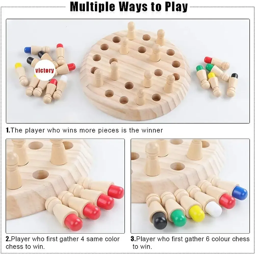 1 Stück Hölzernes Memory-Match – Board Game Of Life Bewertung und Preis